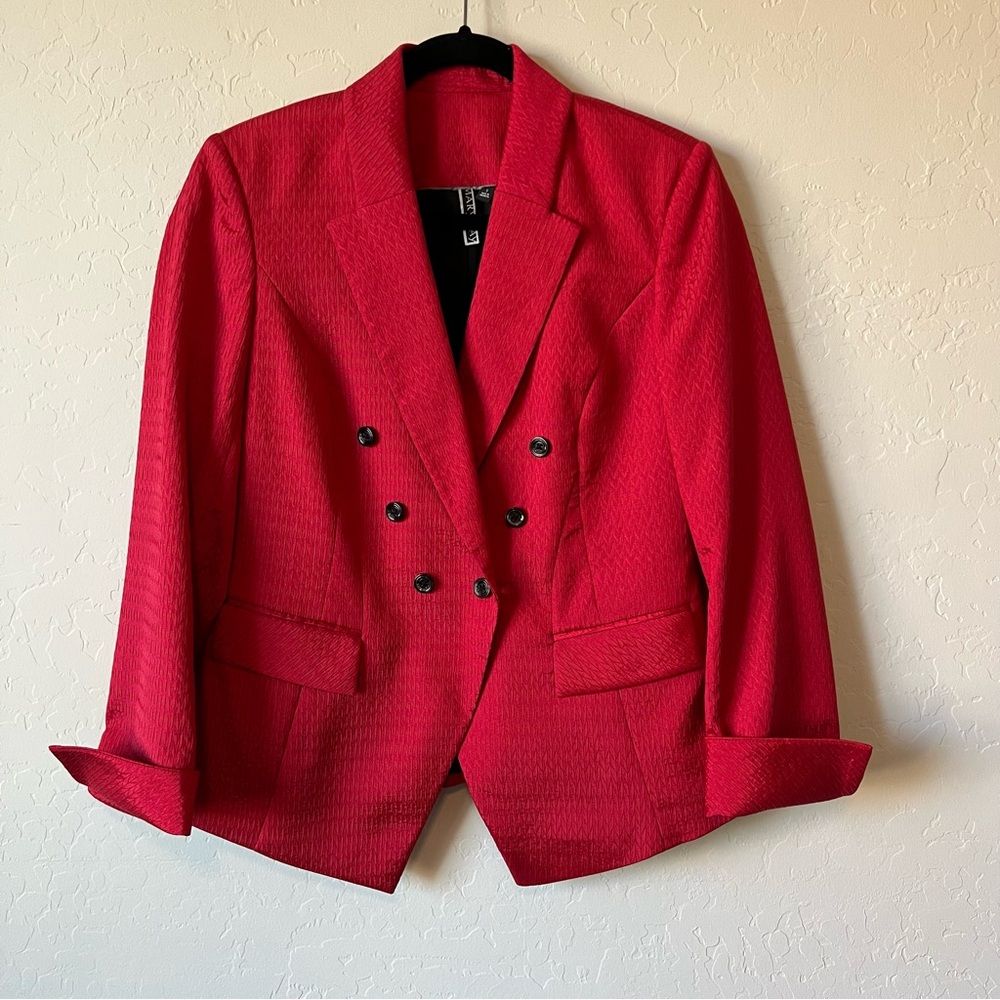 Holiday Red Jacket Blazer Small